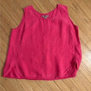 FLAX Pink Sleeveless Top size L